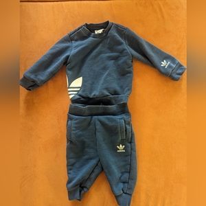 Baby Adidas sweatshirt, blue, 6-9 months.